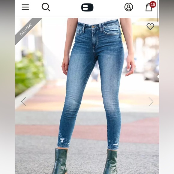 👖 Flying Monkey skinny ankle jeans size 27 - Picture 7 of 8